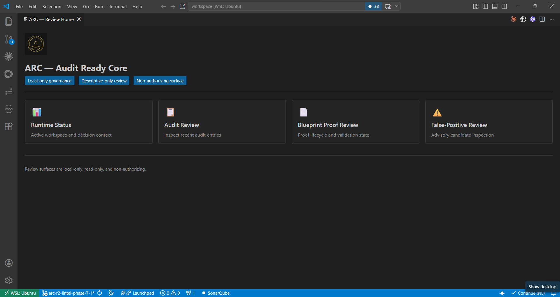 ARC XT review home screenshot